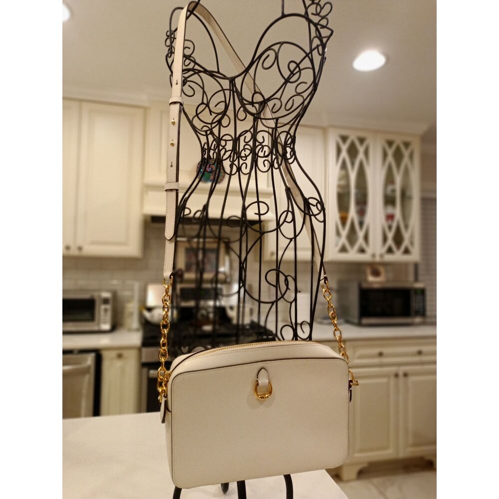 Lauren by Ralph Lauren Cream Colored Small Camera Case Crossbody Purse